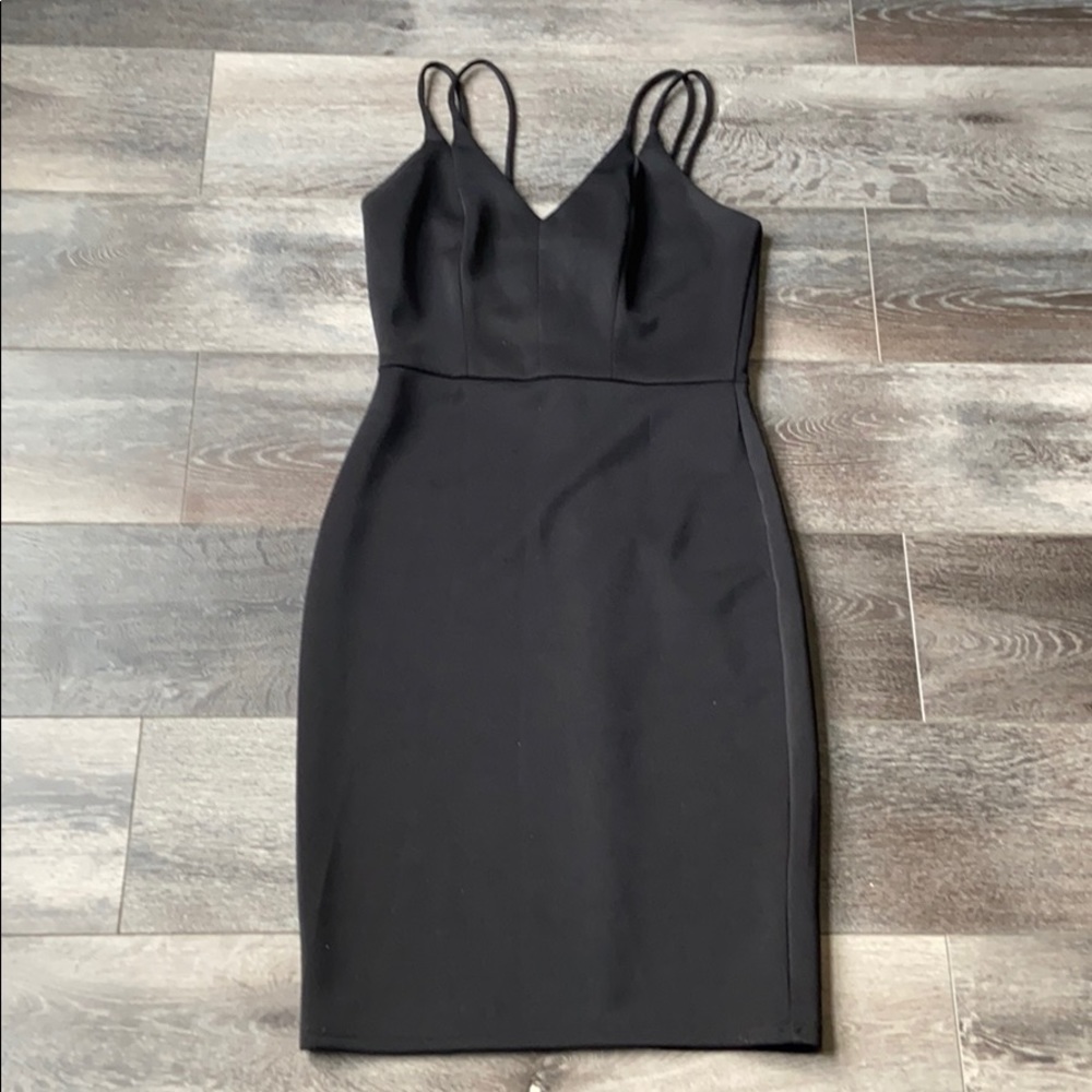 Mid length Bodycon Black Dress